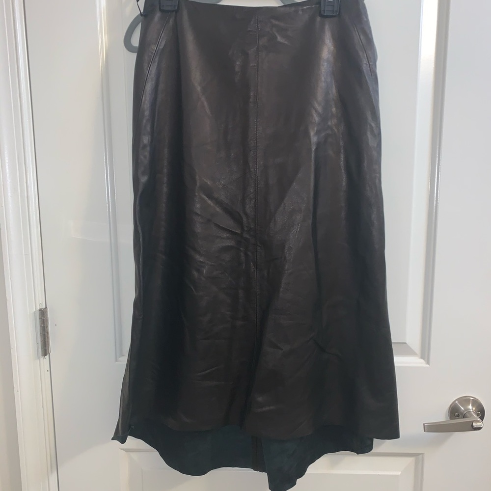DKNY Leather Skirt